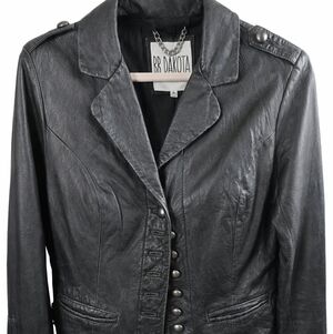 BB Dakota Women's Black Blazer Distressed  Jacket Sz Medium